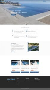 pool cover service website design